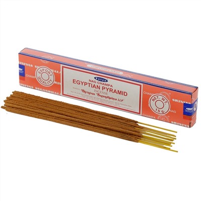 Nag Champa EGYPTIAN PYRAMID Incense, Satya (Благовония НАГ ЧАМПА ЕГИПЕТСКАЯ ПИРАМИДА, Сатья), 15 г.