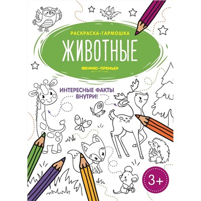 Животные. Книжка-раскраска