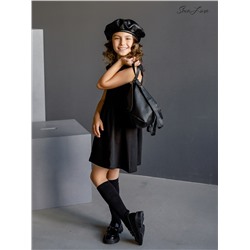 Платье бабочка черное футер ФЖ