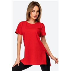 Женская удлиненная футболка с разрезами Happyfox