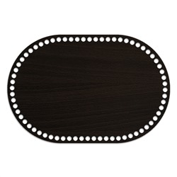 Скруглённый прямоугольник 20 х 30 см. Венге