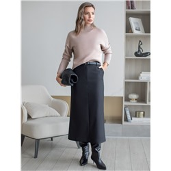 Юбка из плотной эластичной ткани из хлопка с нейлоном