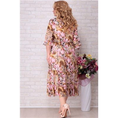 Aira Style 832 розовые_цветы, Платье