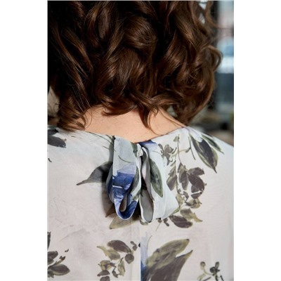 Moda Versal П2327 молочный+фиолетовый, Платье