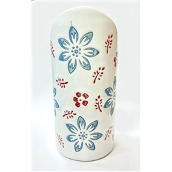 Аромалампа ЦВЕТЫ НА КОЛОННЕ (керамика, 12,5 х 5,5 см.), 1 шт.