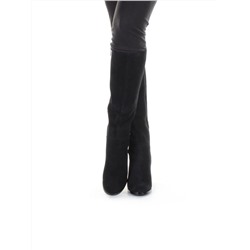 K82-B1 BLACK Сапоги зимние женские (натуральная замша, натуральный мех (евромех)) размер 36