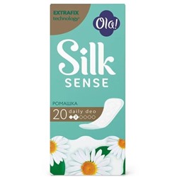 OLA  DAILY SILK SENSE DEO Ежедневные впитыв.аром. Ромашка 20шт. АКЦИЯ! СКИДКА 5%