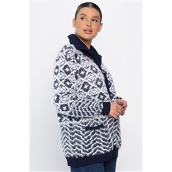 Свитер на молнии Сканди НЬЮ (синий) Б14402-20М