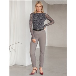 Джемпер с прозрачными рукавами