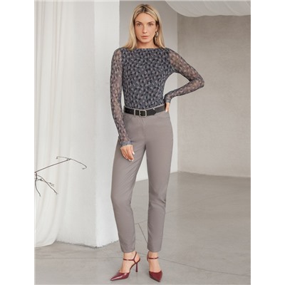 Джемпер с прозрачными рукавами