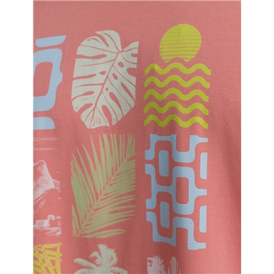 Свободная футболка  с авторским принтом