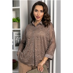 Рубашка кружевная Маринара (шоколад) Б14368-10М