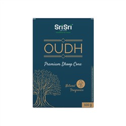Premium Dhoop Cone OUDH, Sri Sri Tattva (Премиум благовония конусы УДОВОЕ ДЕРЕВО, Шри Шри Таттва), 100 г.