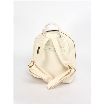 Рюкзак жен искусственная кожа DJ-6908-3-CREAMY WHITE,  1отд,  2внут+2внеш/ карм,  кремовый 252236