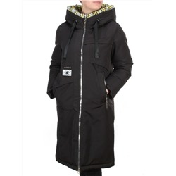 2166 BLACK Пальто зимнее женское MONGEDI (200 гр. холлофайбера) размеры 42-44-46-48-50