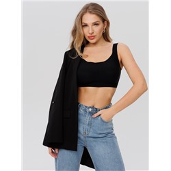 Топ бесшовный бескаркасный с вкладышами Lingeamo чёрный ВТ-02 (7)