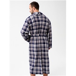 Мужской халат трикотажный чернильный 1566 (5)