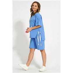 Медея и К 2164 голубой, Шорты,  Джемпер