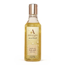Sulphate Free BODY WASH Lemon Aloe, Aaranyaa (Безсульфатный ГЕЛЬ ДЛЯ ДУША с Лимоном и Алоэ (алое), Аараньяа), 250 мл.