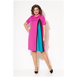 Koketka i K 1029 розовый+бирюза, Платье