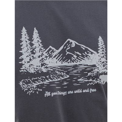 Футболка из премиального хлопка с авторским принтом