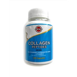 COLLAGEN PEPTIDES Glucosamine Chondroitin MSM + Vitamin C, Dr.Mybo (ПЕПТИДЫ КОЛЛАГЕНА ССМ + витамин С, для суставов, связок, мышц), 120 капс.