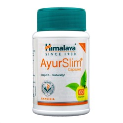 AYURSLIM, Himalaya (АЮРСЛИМ, сжигание жира, контроль массы тела, Хималая), 60 капс.