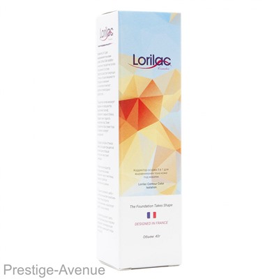 Трехцветная осветляющая основа под макияж 3 в 1 Lorilac 40 гр арт. B040