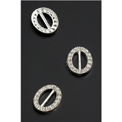 Пряжка со стразами (5 шт) 19*16 мм "Овал" SF-2045