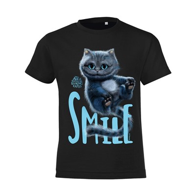 Футболка детская Smile, черная