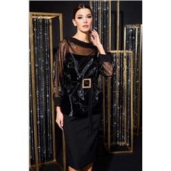 DiLiaFashion 0687 черный, Туника,  Платье