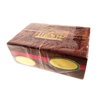 Pure ASSAM Tea + Pure GREEN Tea (Подарочный набор чая АССАМ + ЗЕЛЁНЫЙ в деревянной коробке), 2x50 г.