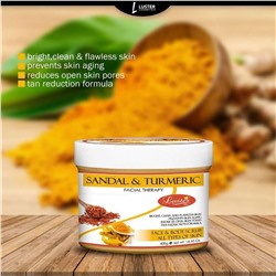 SANDAL & TURMERIC Face & Body Scrub, Luster (САНДАЛ И КУРКУМА отбеливающий крем-скраб для лица и тела, Ластер), 400 г.