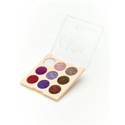 Тени D8017   9цветов Glitter т.02 Silvana