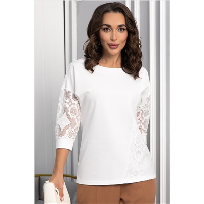 Джемпер Вирджиния НЬЮ (молочный) Б14116-48М