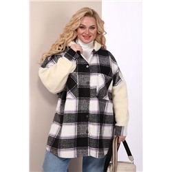 Shetti 4037 черный+сирень, Кофта