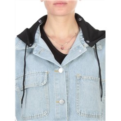 811 BLUE/BLACK Джинсовый жилет женский (100% хлопок) размер 56