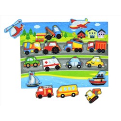 Набор из фетра на липучках «Транспорт» (европодвес)