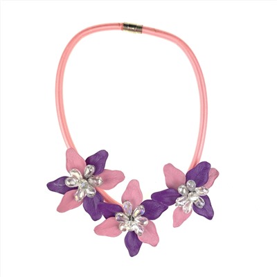 Комплект колье и серьги «Flowers»