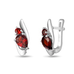 Серьги, гранат, Элиза
