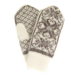 Варежки женские "Паук и снежинки" ПП 3237-1