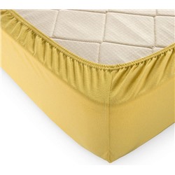 Простыня «Горчица», Трикотаж, 135-145 г/м2, 90*200*20