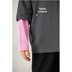 Лонгслив с двойным рукавом для девочки Happyfox