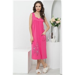 Домашнее платье Нежный цветок (малина) Д1737