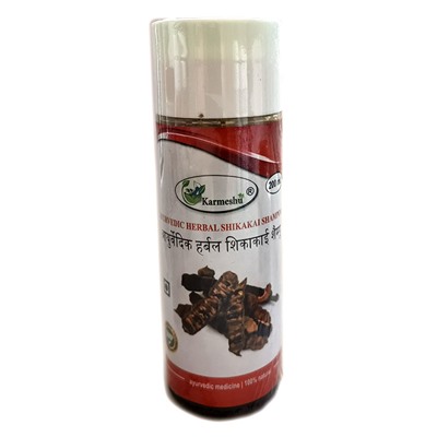 Ayurvedic Herbal SHIKAKAI Shampoo, Karmeshu (Аюрведический травяной шампунь ШИКАКАЙ, Кармешу), 200 мл.