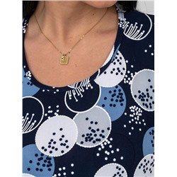 Сарафан женский Текс-Плюс, цвет синий белый