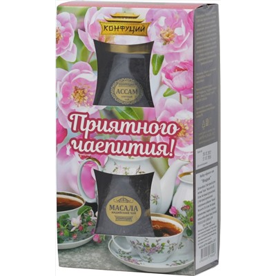 Конфуций. Набор Чайная пара. Индия 120 гр. карт.упаковка