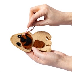 Мягкая игрушка из фетра «Щенок» своими руками