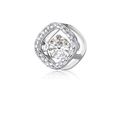 Подвеска из серебра куб.циркон., А-2137857/91