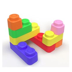 Мягкие кирпичики конструктор для самых маленьких (14 деталей)